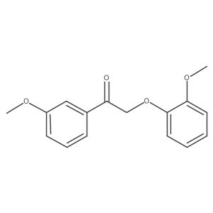 2-(2-Methoxyphenoxy)-1-(3-methoxyphenyl)ethanone结构式