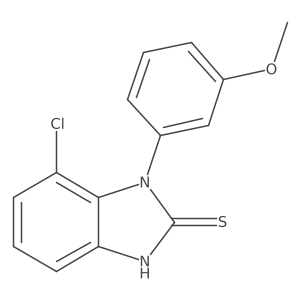 2H-Benzimidazole-2-thione, 7-chloro-1,3-dihydro-1-(3-methoxyphenyl)-结构式