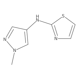N-(1-methyl-1H-pyrazol-4-yl)-1,3-thiazol-2-amine结构式