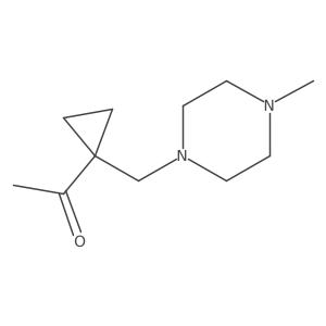 1-[1-[(4-Methyl-1-piperazinyl)methyl]cyclopropyl]ethanone结构式