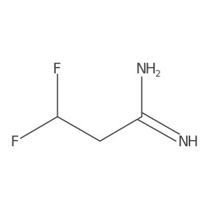 3,3-Difluoropropanimidamide结构式
