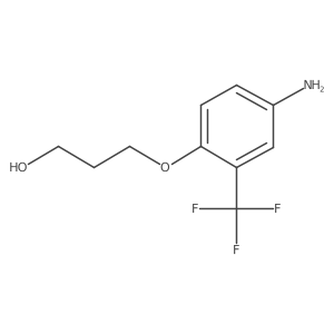 3-[4-Amino-2-(trifluoromethyl)phenoxy]propan-1-ol结构式