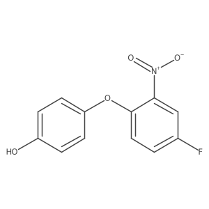 4-(4-Fluoro-2-nitrophenoxy)phenol结构式