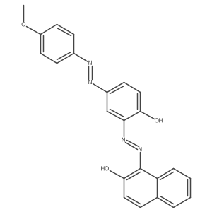 1-[2-[2-Hydroxy-5-[(1Z)-2-(4-methoxyphenyl)diazenyl]phenyl]diazenyl]-2-naphthalenol Structure