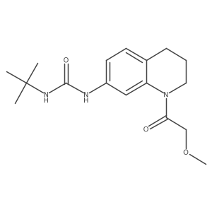 COCC(=O)N1CCCc2ccc(NC(=O)NC(C)(C)C)cc21结构式