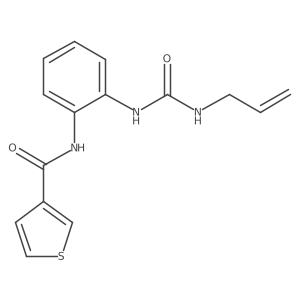 N-(2-(3-allylureido)phenyl)thiophene-3-carboxamide Structure