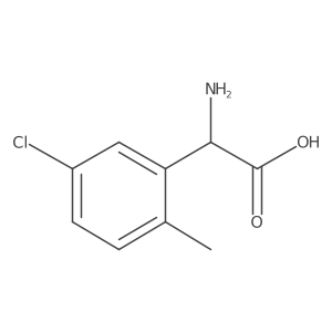(R)-2-Amino-2-(5-chloro-2-methylphenyl)acetic acid Structure