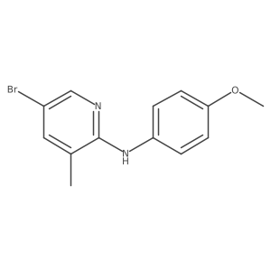 5-Bromo-N-(4-methoxyphenyl)-3-methyl-2-pyridinamine Structure