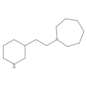3-[2-(hexahydro-1H-1-azepinyl)ethyl]piperidine Structure