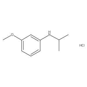 3-methoxy-N-(propan-2-yl)aniline hydrochloride Structure