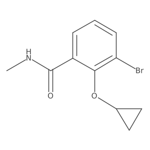 3-Bromo-2-cyclopropoxy-N-methylbenzamide Structure