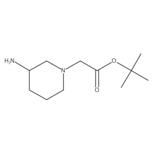 Tert-butyl 2-(3-aminopiperidin-1-yl)acetate Structure
