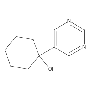 1-(Pyrimidin-5-yl)cyclohexan-1-ol Structure