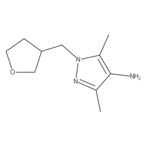 3,5-dimethyl-1-(oxolan-3-ylmethyl)-1H-pyrazol-4-amine Structure