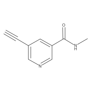 5-ethynyl-N-methylpyridine-3-carboxamide结构式