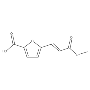 5-[(1E)-3-methoxy-3-oxoprop-1-en-1-yl]furan-2-carboxylic acid结构式