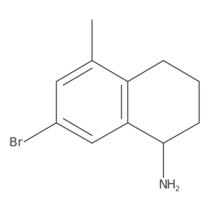 (R)-7-Bromo-5-methyl-1,2,3,4-tetrahydronaphthalen-1-amine结构式