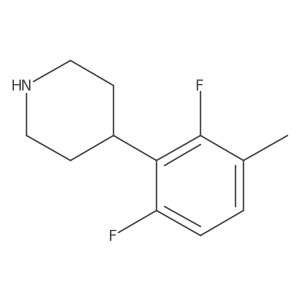 4-(2,6-Difluoro-3-methylphenyl)piperidine结构式