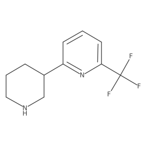 2-(Piperidin-3-yl)-6-(trifluoromethyl)pyridine结构式