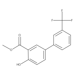 Methyl 4-hydroxy-3'-(trifluoromethyl)-[1,1'-biphenyl]-3-carboxylate结构式