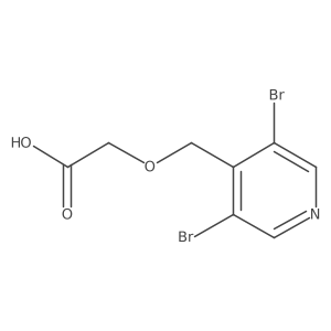 2-((3,5-Dibromopyridin-4-yl)methoxy)acetic acid Structure