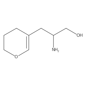 2-amino-3-(3,4-dihydro-2H-pyran-5-yl)propan-1-ol结构式