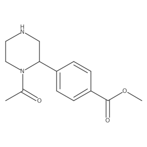 Methyl 4-(1-acetylpiperazin-2-yl)benzoate Structure