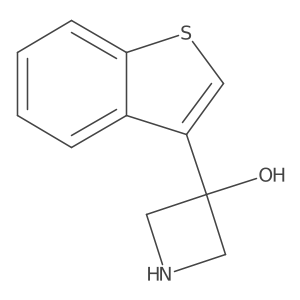 3-(1-Benzothiophen-3-yl)azetidin-3-ol Structure