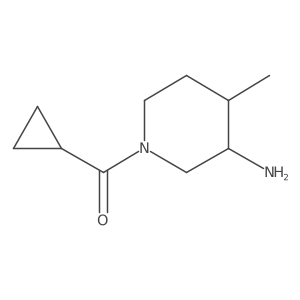 1-Cyclopropanecarbonyl-4-methylpiperidin-3-amine结构式