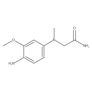 Acetamide, 2-[(4-amino-3-methoxyphenyl)methylamino]-结构式