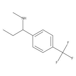 Methyl({1-[4-(trifluoromethyl)phenyl]propyl})amine Structure
