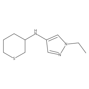 1-ethyl-N-(thian-3-yl)-1H-pyrazol-4-amine结构式