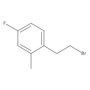 1-(2-Bromoethyl)-4-fluoro-2-methylbenzene结构式