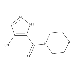 (4-Amino-1H-pyrazol-3-yl)(thiomorpholino)methanone Structure