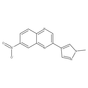 2-(1-Methyl-1H-pyrazol-4-yl)-7-nitroquinoxaline结构式