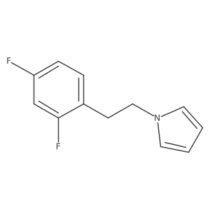 1H-Pyrrole, 1-[2-(2,4-difluorophenyl)ethyl]-结构式