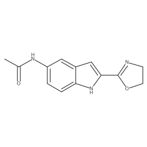 N-[2-(4,5-Dihydro-2-oxazolyl)-1H-indol-5-yl]acetamide Structure