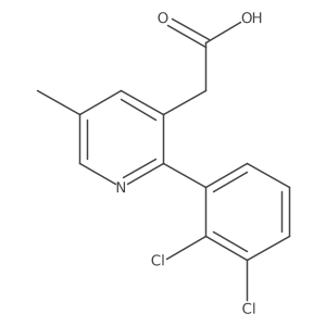 2-(2,3-Dichlorophenyl)-5-methylpyridine-3-acetic acid结构式