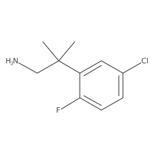 2-(5-Chloro-2-fluorophenyl)-2-methylpropan-1-amine结构式