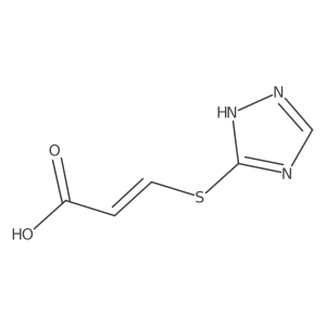 (E)-3-(1H-1,2,4-Triazol-5-ylsulfanyl)prop-2-enoic acid结构式