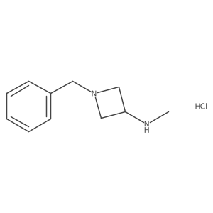 1-benzyl-N-methylazetidin-3-amine;hydrochloride结构式