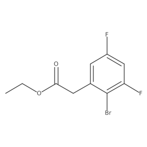 Ethyl 2-bromo-3,5-difluorophenylacetate Structure