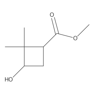 Methyl 2,2-dimethyl-3-hydroxycyclobutanecarboxylate Structure
