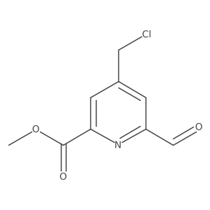 Methyl 4-(chloromethyl)-6-formylpyridine-2-carboxylate Structure