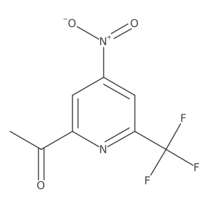 1-[4-Nitro-6-(trifluoromethyl)pyridin-2-YL]ethanone结构式