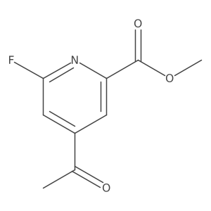 Methyl 4-acetyl-6-fluoropyridine-2-carboxylate Structure