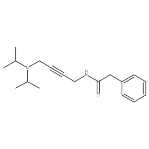 N-[4-(diisopropylamino)but-2-ynyl]-2-phenyl-acetamide Structure