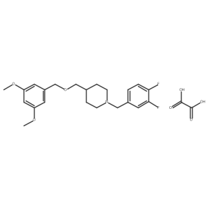 1-(3,4-Difluorobenzyl)-4-(((3,5-dimethoxybenzyl)oxy)methyl)piperidine oxalate Structure