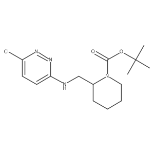 tert-Butyl 2-(((6-chloropyridazin-3-yl)amino)methyl)piperidine-1-carboxylate结构式