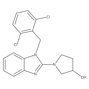 (R)-1-(1-(2,6-dichlorobenzyl)-1H-benzo[d]imidazol-2-yl)pyrrolidin-3-ol Structure